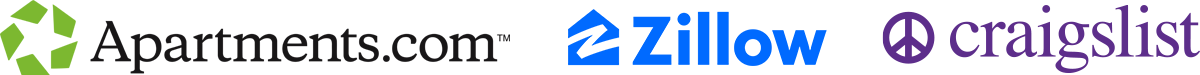 Listed on Apartments.com, Zillow.com and Craigslist.org